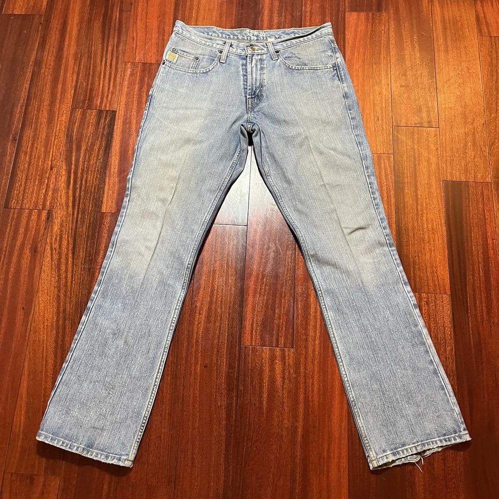 Cinch Jeans Mens 33x34 FITS 36x35 Blue Light Wash Workwear Grunge MB93534001